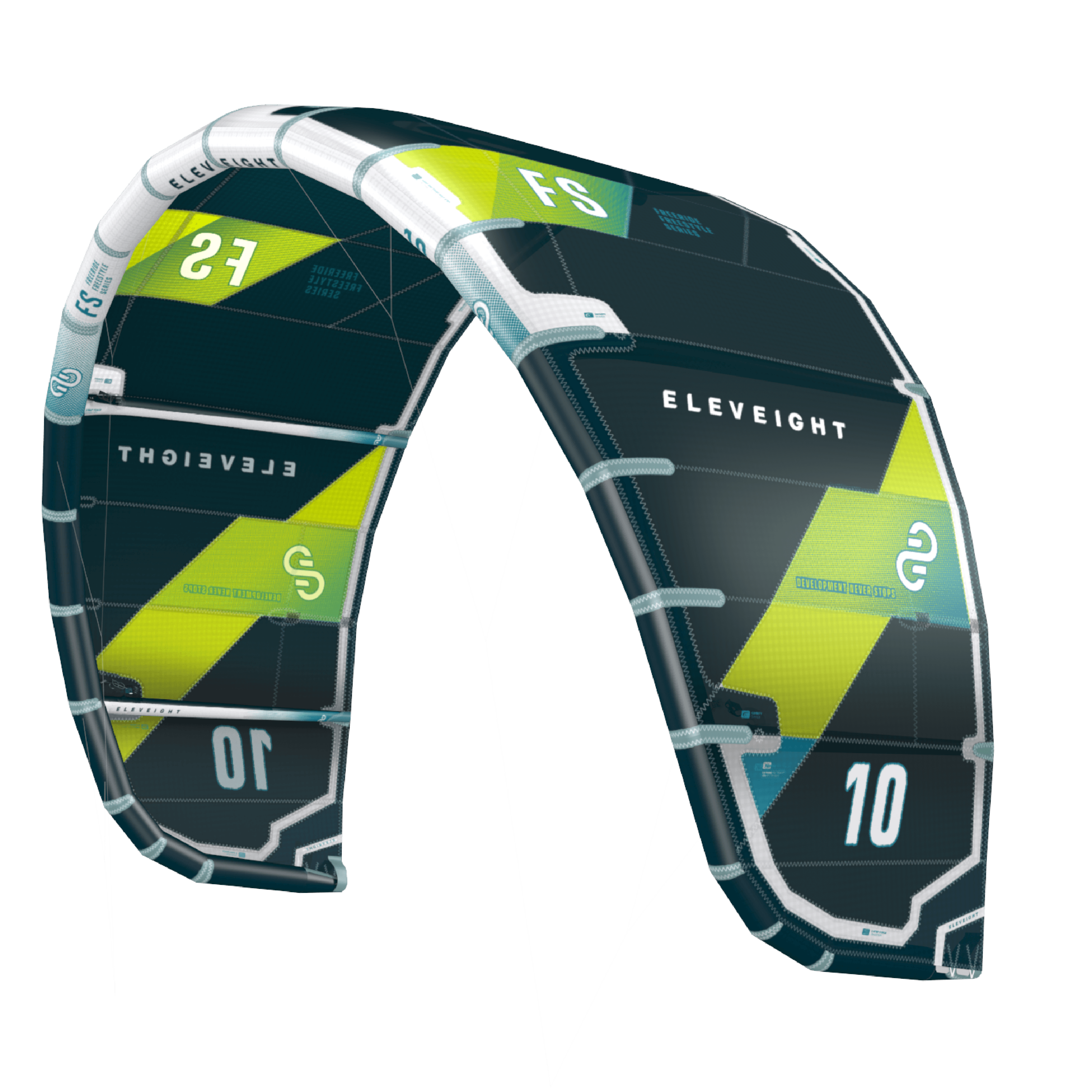 Eleveight-FS-V8-Teal-View-1 Eleveight FS V8 kite - Afbeelding 1
