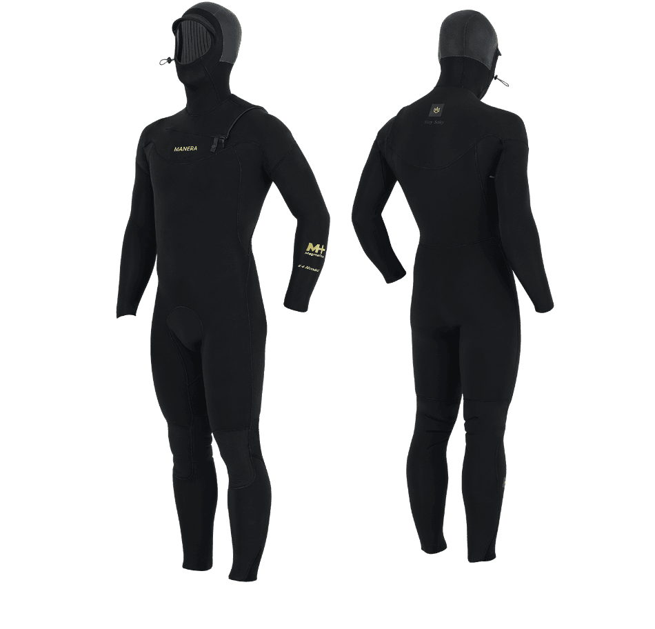 magma hooded 6 black Manera MAGMA Hooded - FZ 6,4mm wetsuit - Afbeelding 1