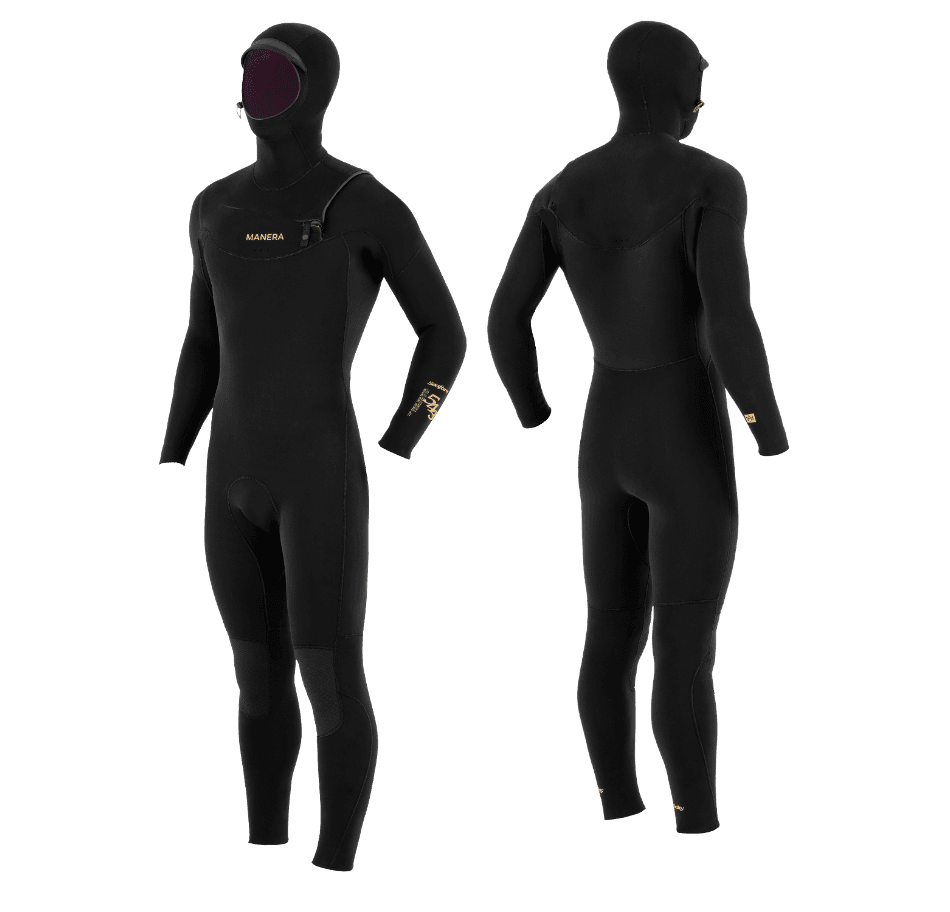 seafarer hooded 5 black Manera SEAFARER Hooded - FZ 5,4,3mm wetsuit - Afbeelding 1