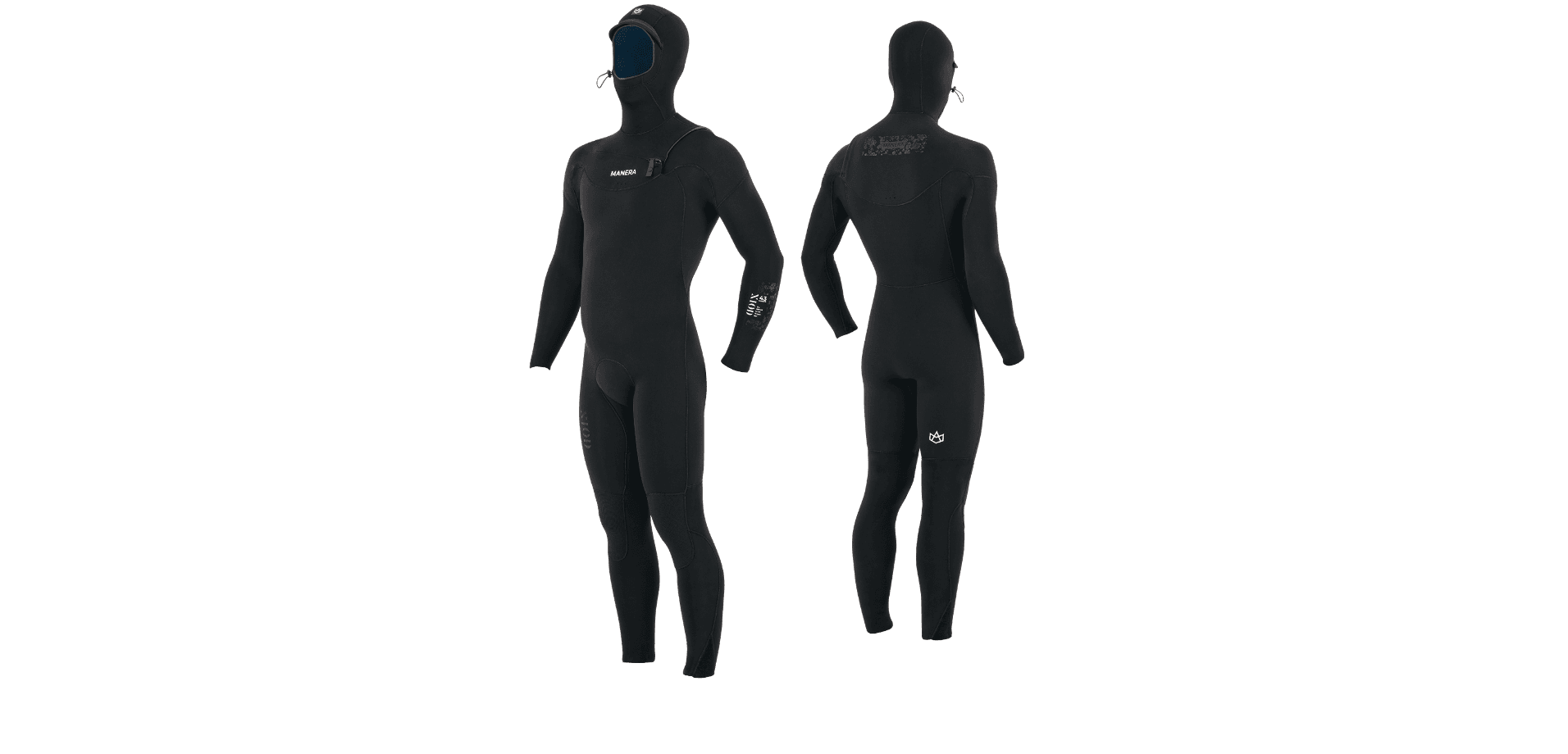 x10d hooded black Manera X10D Meteor Hooded - FZ 4,3mm wetsuit - Afbeelding 1